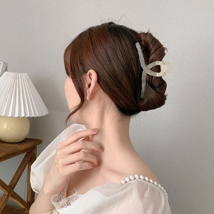 Kẹp Tóc Càng Cua Trong Suốt Màu Kẹo Đơn Giản Thời Trang Mùa Hè Phong Cách Hàn Quốc Dành Cho Bạn Nữ