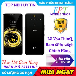 Điện Thoại LG V50 ThinQ Hàn 5G (bản 3 camera) Ram 6G/128G mới Hàng HẢNG - Chiến PUBG/Free Mượt