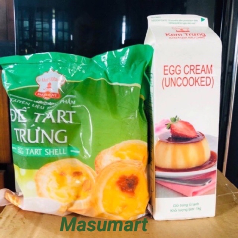 combo đế bánh tart và kem trứng 30 cái