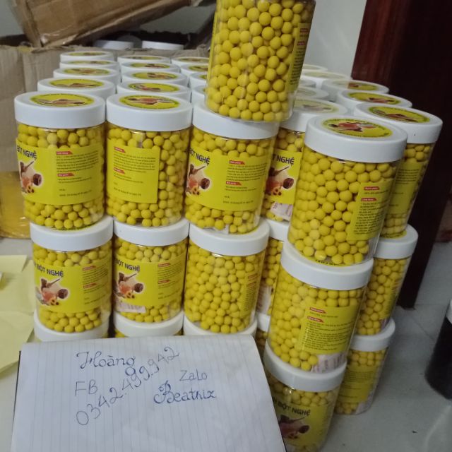 (TRỢ GIÁ) HŨ 500GR VIÊN TINH NGHỆ MẬT ONG RỪNG NGHỆ AN