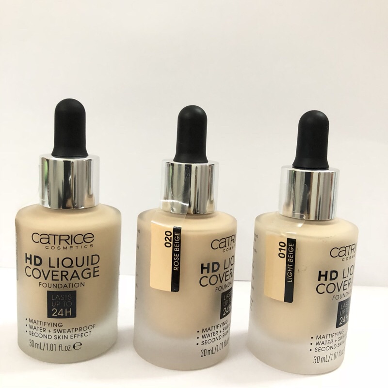 Kem nền FREESHIP Kem nền Catrice 24h HD Liquid Coverage Foundation che khuyết điểm hiệu quả