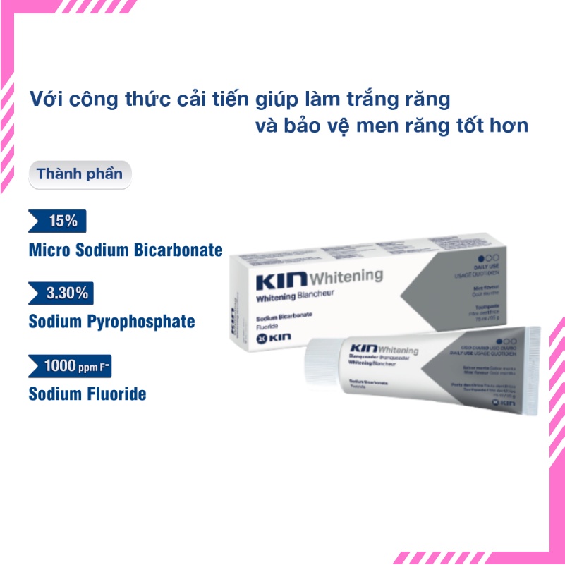 SKNM | Kin trắng răng - Kem đánh răng làm trắng KinWhitening® 95g