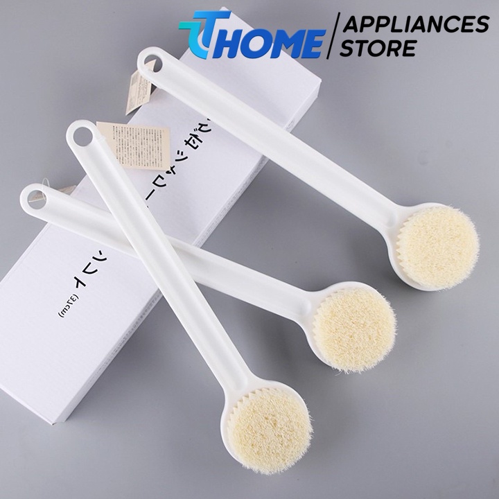 Cọ lưng muji xuất nhật màu trắng kèm hộp, cọ lưng tắm cao cấp TT-HOME