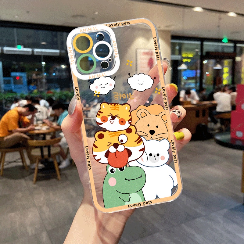 Ốp IP Lỗ Viền Camera In Hình Động Vật Cho Iphone 13Promax Đến 7Plus- ZuMi Store