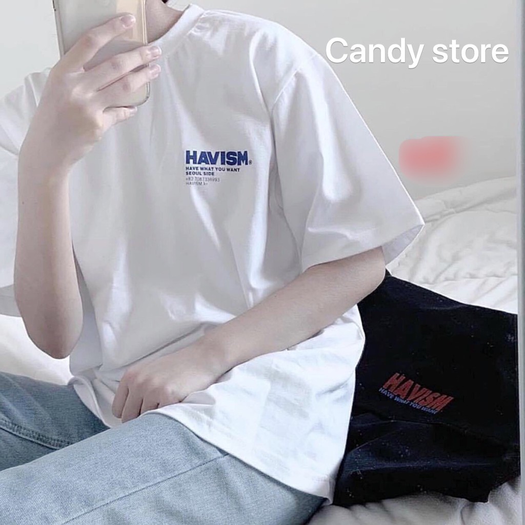 Áo thun 🦋 havism nam nữ mặc đôi mặc nhóm đi chơi đi tiệc đi biển mix kèm chân váy quần jeans sooc đùi áo phông nữ