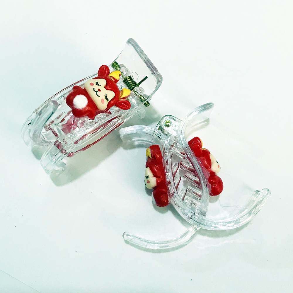 Kẹp càng cua (gấp tóc) 3 răng hoạt hình icon xinh xắn DTonline (ngẫu nhiên) THUNEW