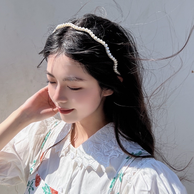 Bờm Xược Cài Tóc Ngọc Nhân Tạo Vintage Nhiều Mẫu