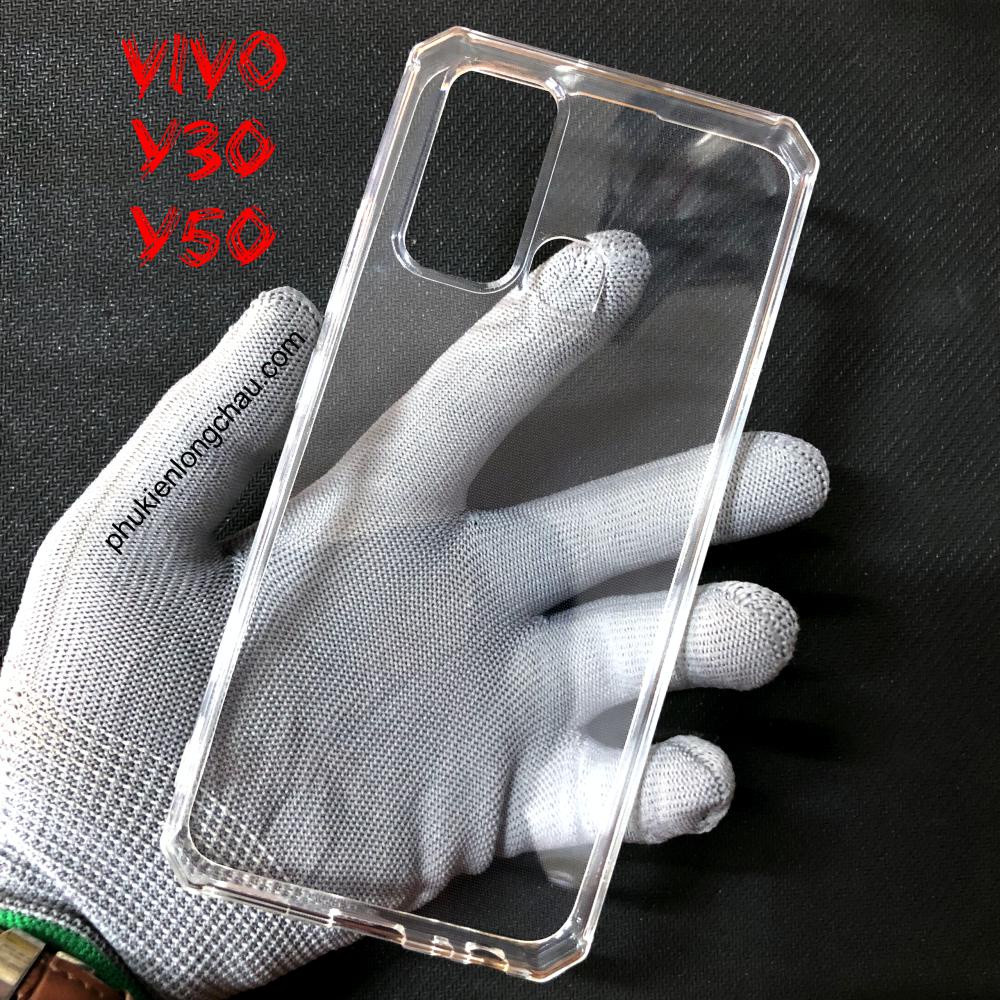Ốp Lưng Vivo Y50/Y30 Dẻo Trong Suốt Viền Vuông Chống Sốc Cao Cấp