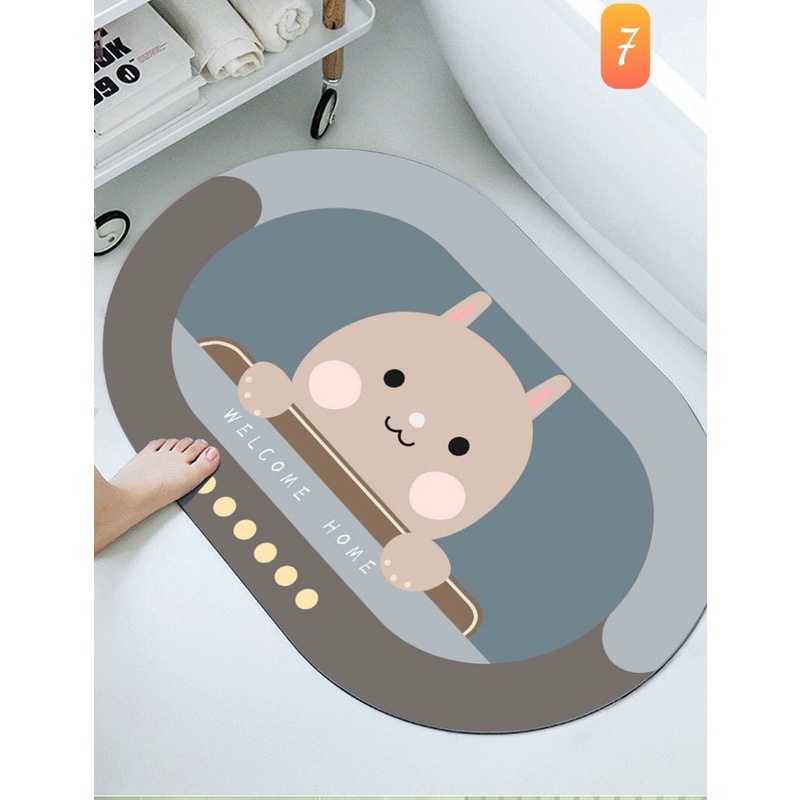 Thảm Silicon HÌnh Thú chống trượt❤FREESHIP❤Nhà tắm cao cấp...