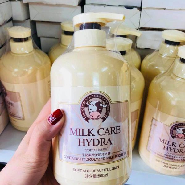 Sữa tắm con bò Milk Care Hydra cấp ẩm cho da mùi thơm giữ hương thơm lâu loại 800ml