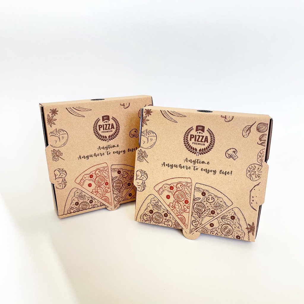 Size M - 25x25x4cm - Bó 10 hộp giấy pizza