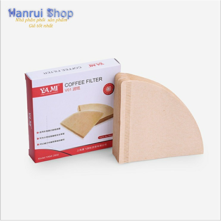 🍁Giấy lọc cà phê Hình nón kiểu Mỹ 100 tờ Coffee Filter Paper🍁