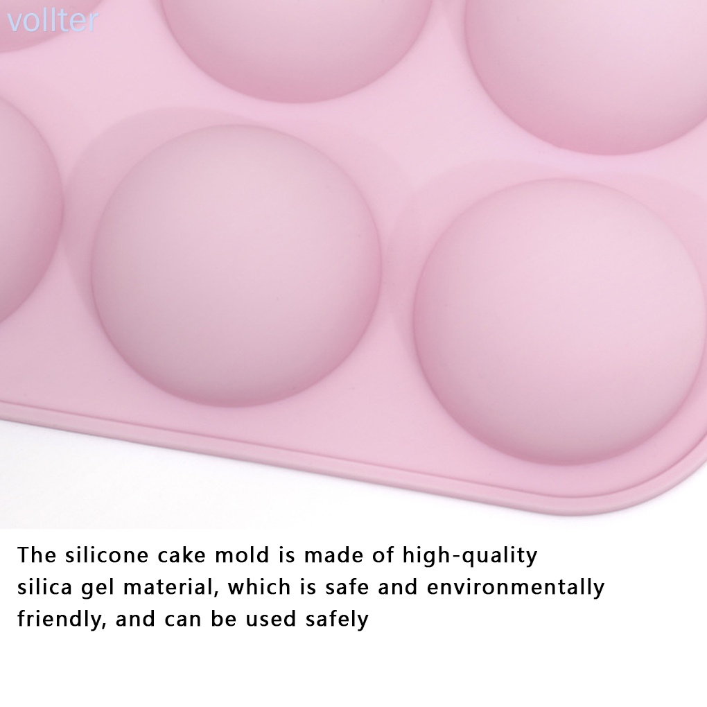 Khuôn Silicone Làm Bánh Hình Nửa Quả Cầu