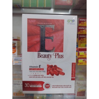 Viên uống đẹp da vitamin e đỏ beauty plus 400mg 🥰🥰🥰