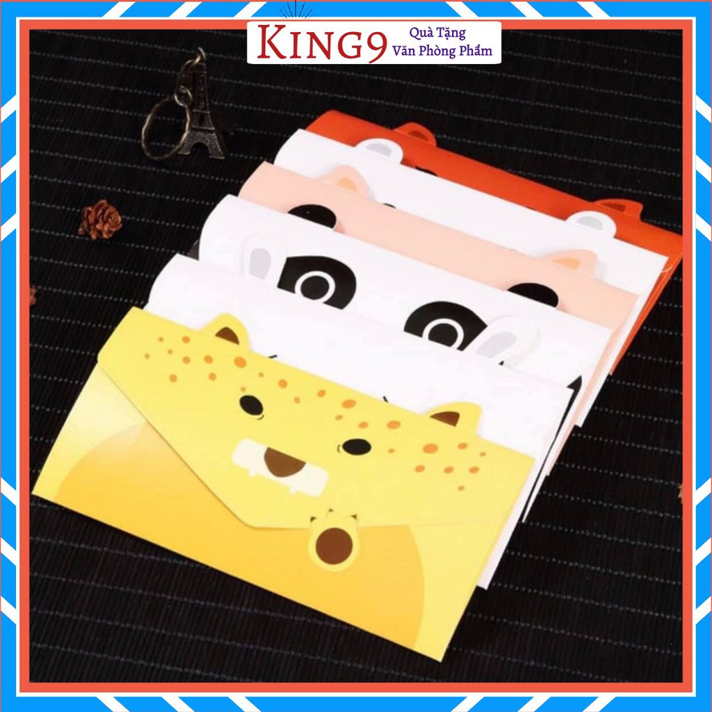Thiệp chúc mừng sinh nhật hình động vật dễ thương phụ kiện quà tặng thời trang king9
