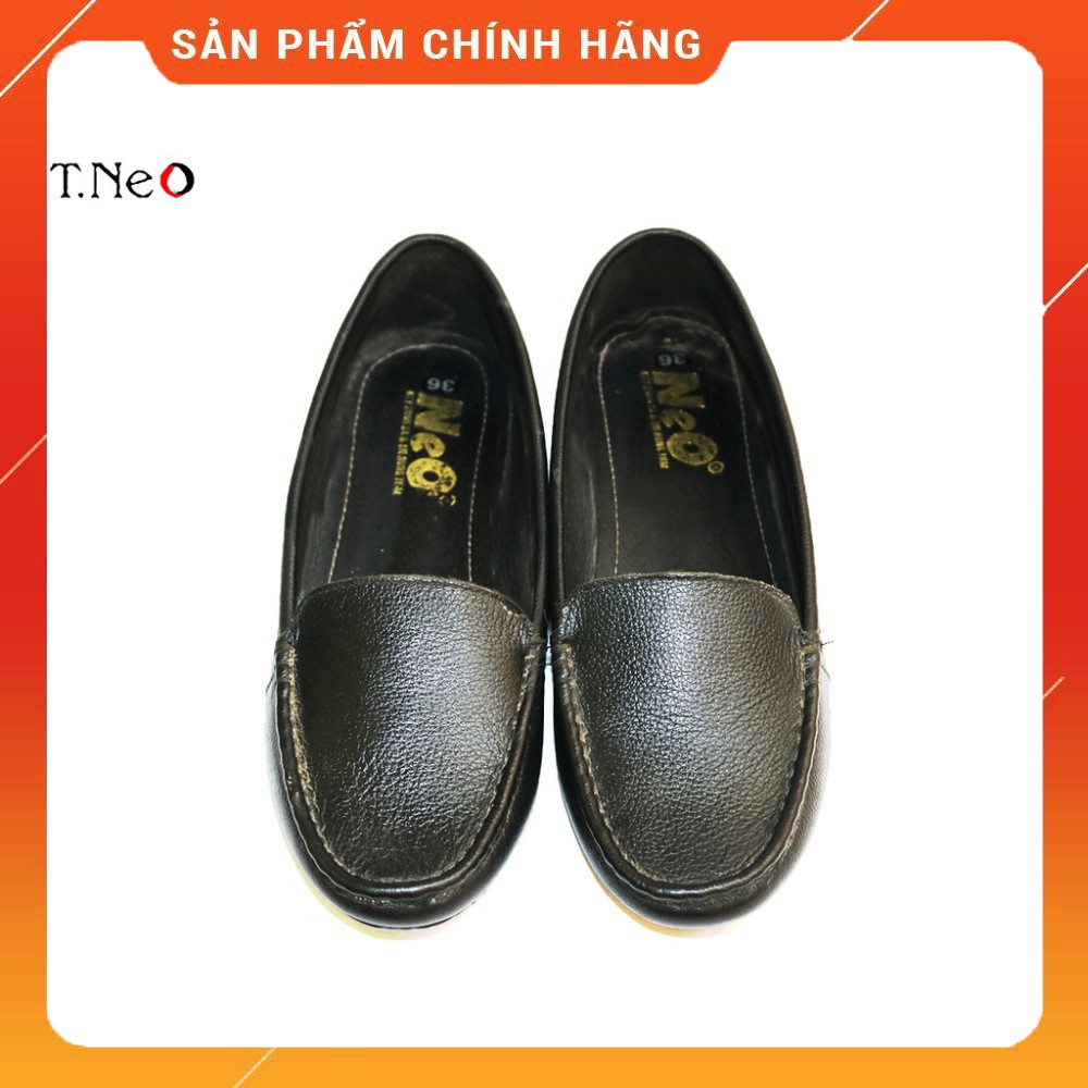 Giày lười nam - giày mọi nam HT.NEO kiểu dáng đơn giản nhưng sang trọng lịch thiệp, da nguyên miếng siêu mềm (NU26-TRO)