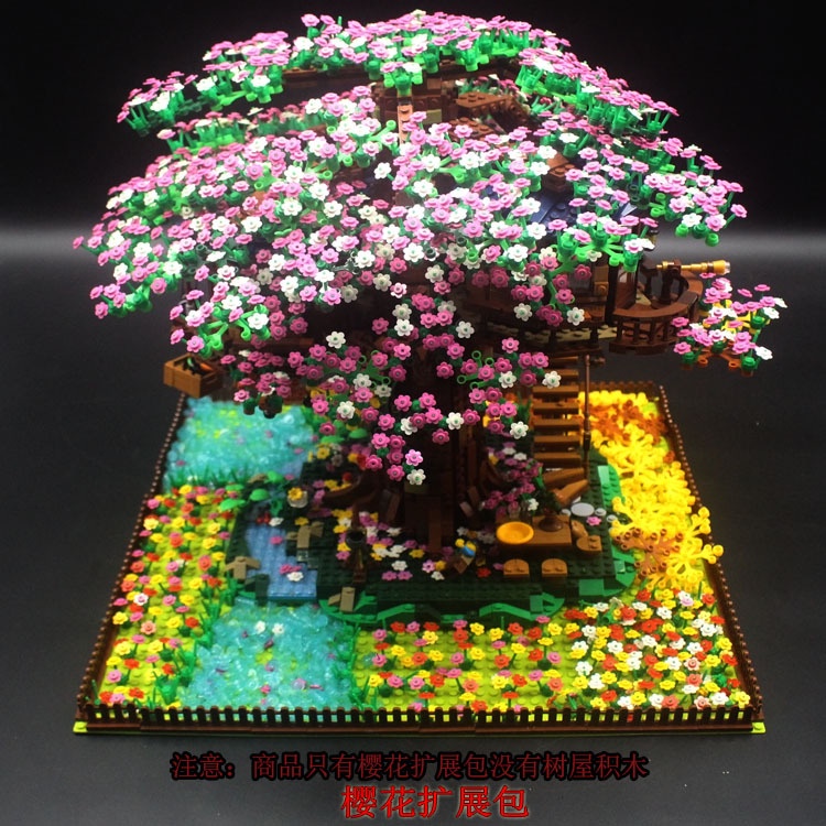 Bộ Đồ Chơi Lego Xếp Hình Cây Anh Đào Hoa Anh Đào Xinh Xắn