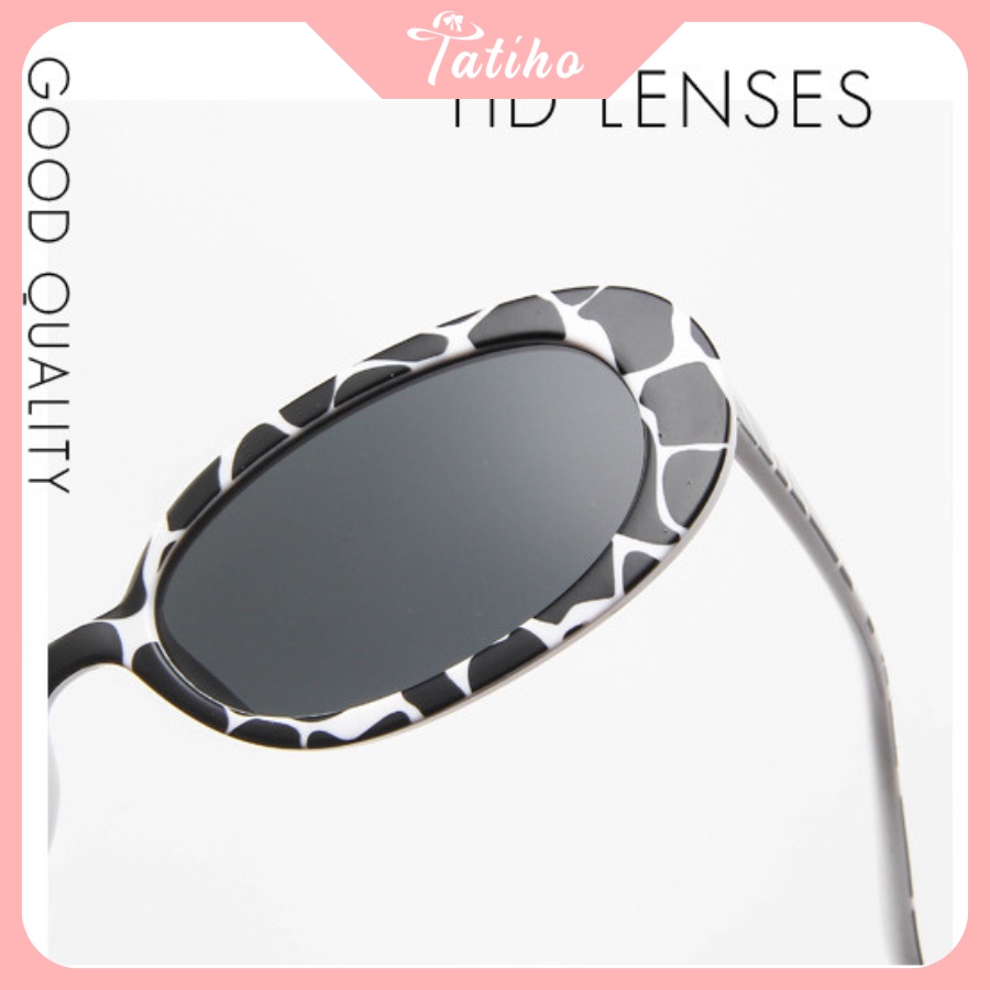 Kính Mát (Kính Râm) Hình Oval Gọng Nhựa Phong Cách Hàn Quốc - Tatiho - Mã MK035