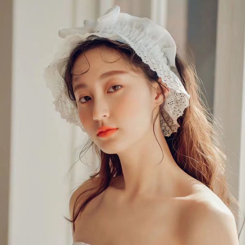 Băng đô cài tóc rửa mặt tắm tiểu thư lolita
