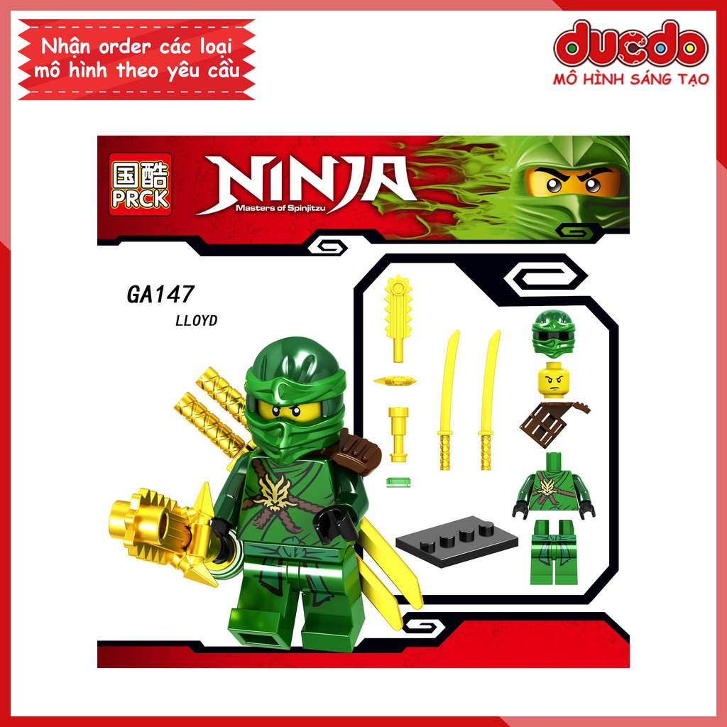 Minifigures các nhân vật Ninjago tuyệt đẹp - Đồ chơi Lắp ghép Xếp hình Mini Mô hình Ninja LeLe GA143-A148