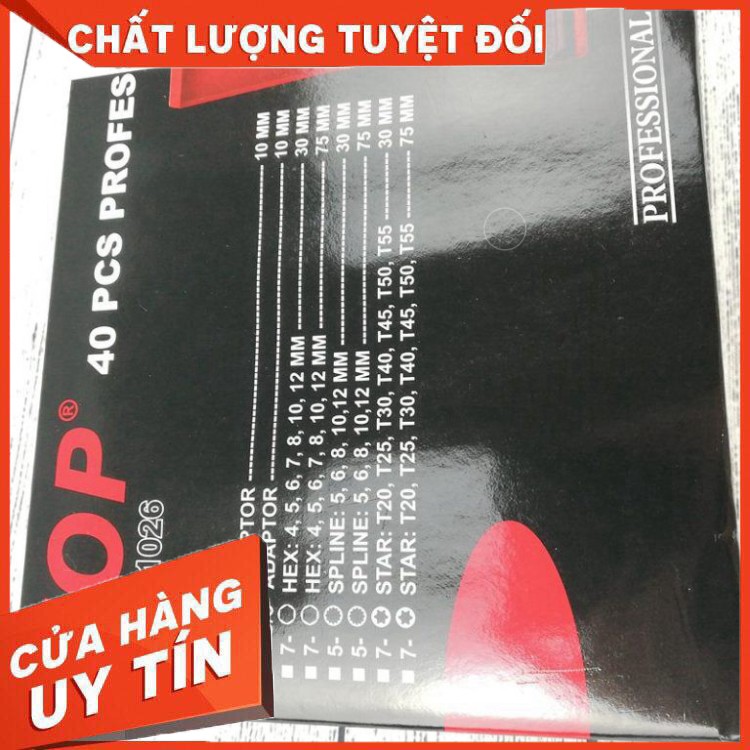 [HÀNG CHÍNH HÃNG -CÓ SẴN] BỘ LỤC GIÁC 3-17MM TOP( HỘP VALI NHỰA)(CHO KHÁCH XEM HÀNG)