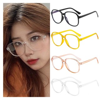 Mắt Kính Gọng Tròn Trong Suốt Chống Ánh Sáng Xanh Thời Trang Cho Nữ