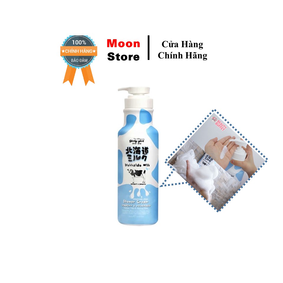 Sữa Tắm Trắng Hokkaido Milk Whitening AHA Shower Cream 700ml