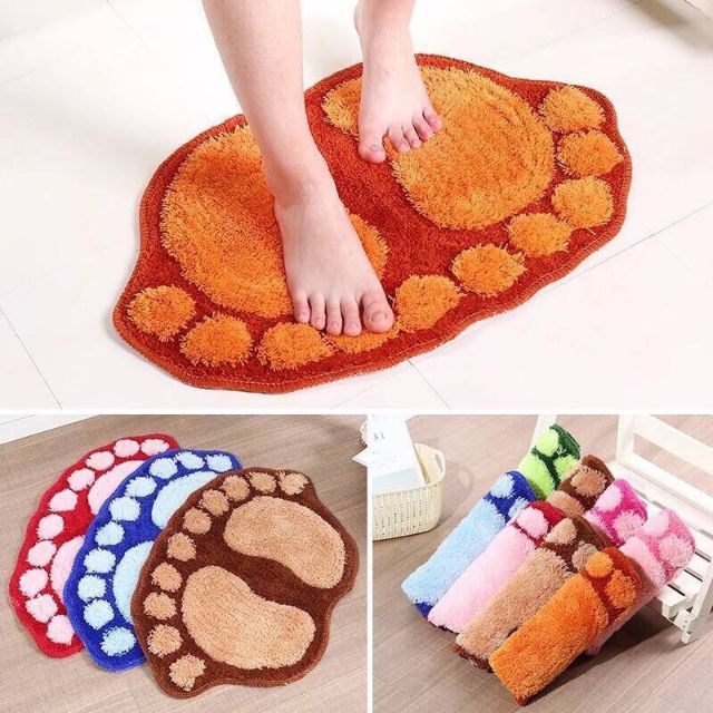 Thảm Lót Sàn Hình Bàn Chân Siêu Thấm (40x60cm)