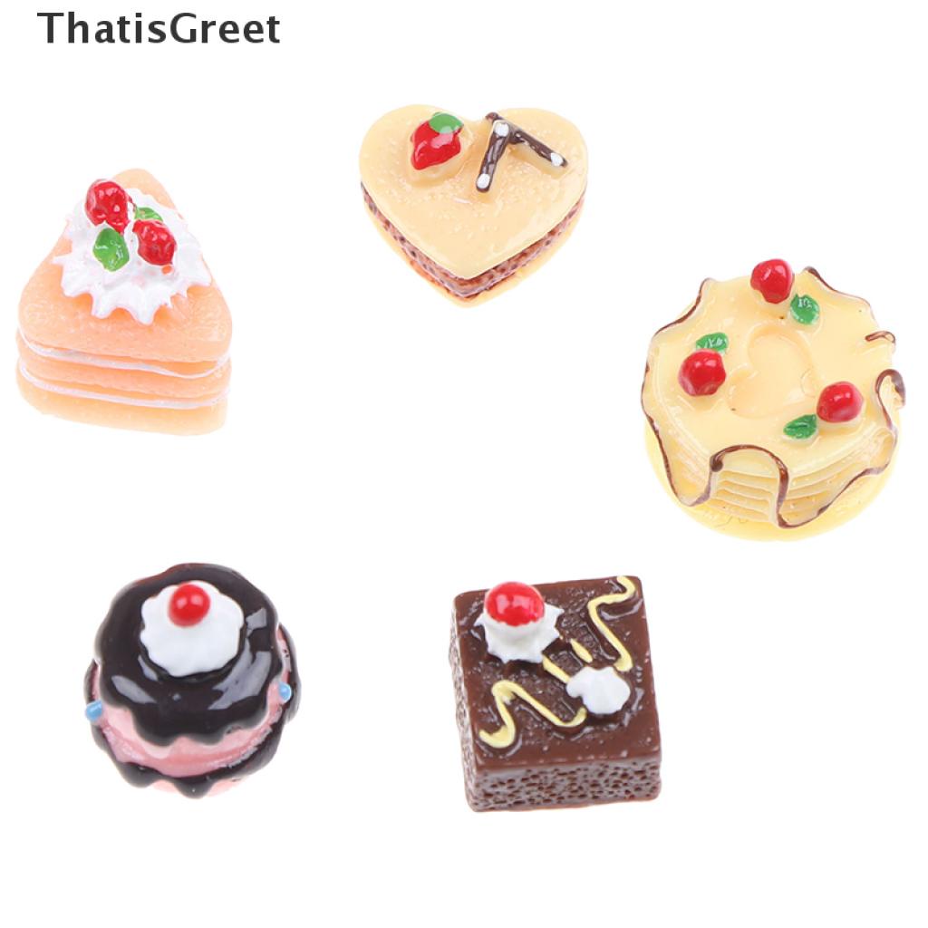 Bộ 5 Mô Hình Bánh Socola Mini Trang Trí Nhà Cửa