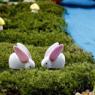 Thỏ Trắng Trang Trí Tiểu Cảnh
