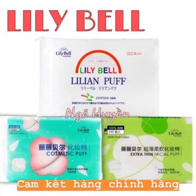 Bông tẩy trang LILY BELL 1 gói 222 miếng( hàng có sẵn)