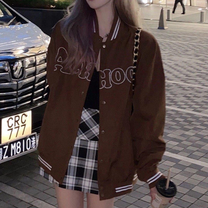 QADCOL Áo khoác bóng chày Hàn Quốc thời trang mới