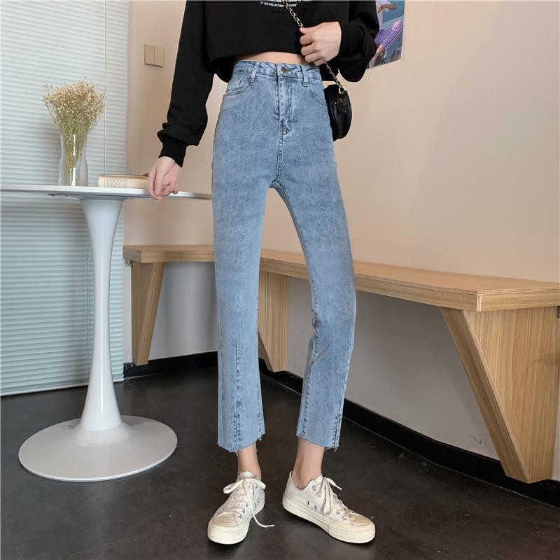 Quần Jeans Nữ Dài Lưng Cao Thời Trang Hàn 2020 | BigBuy360 - bigbuy360.vn