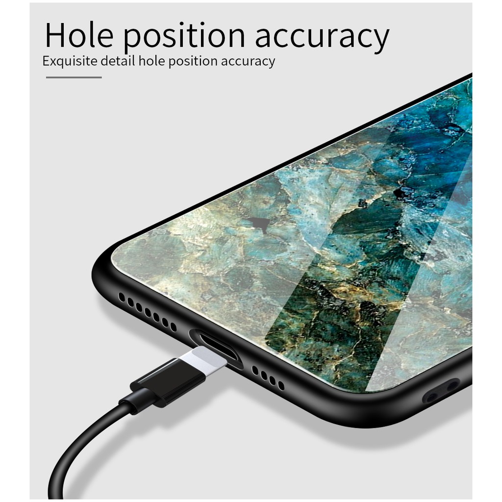 Ốp điện thoại mặt kính cường lực họa tiết độc đáo cho OPPO F11 F11 Pro