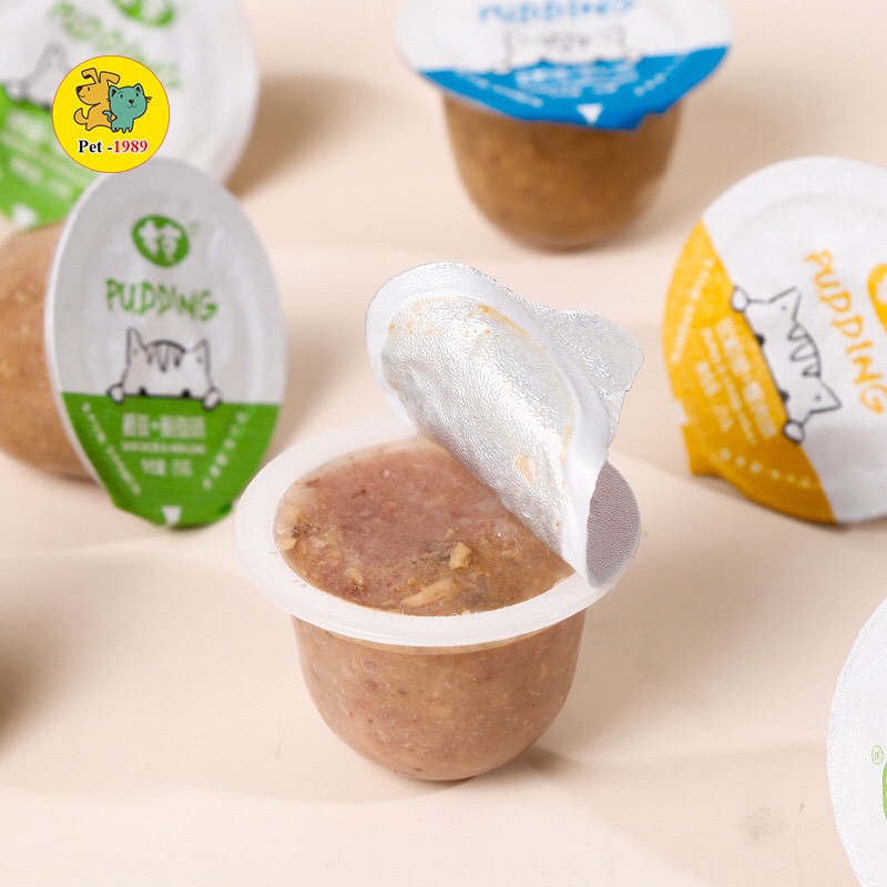 [Mã PET50K giảm Giảm 10% - Tối đa 50K đơn từ 250K]  THỨC ĂN CHO CHÓ MÈO PUDDING VỊ CÁ NGỪ Pet - 1989