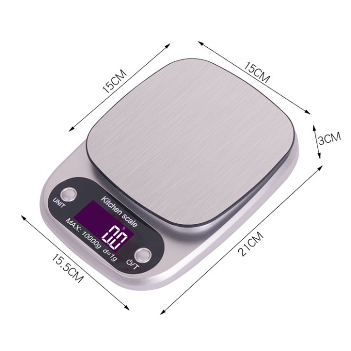 Cân tiểu ly điện tử nhà bếp mini cân định lượng thực phẩm từ 1 gam - 3kg, 5kg,10 kg , làm bánh, verygood