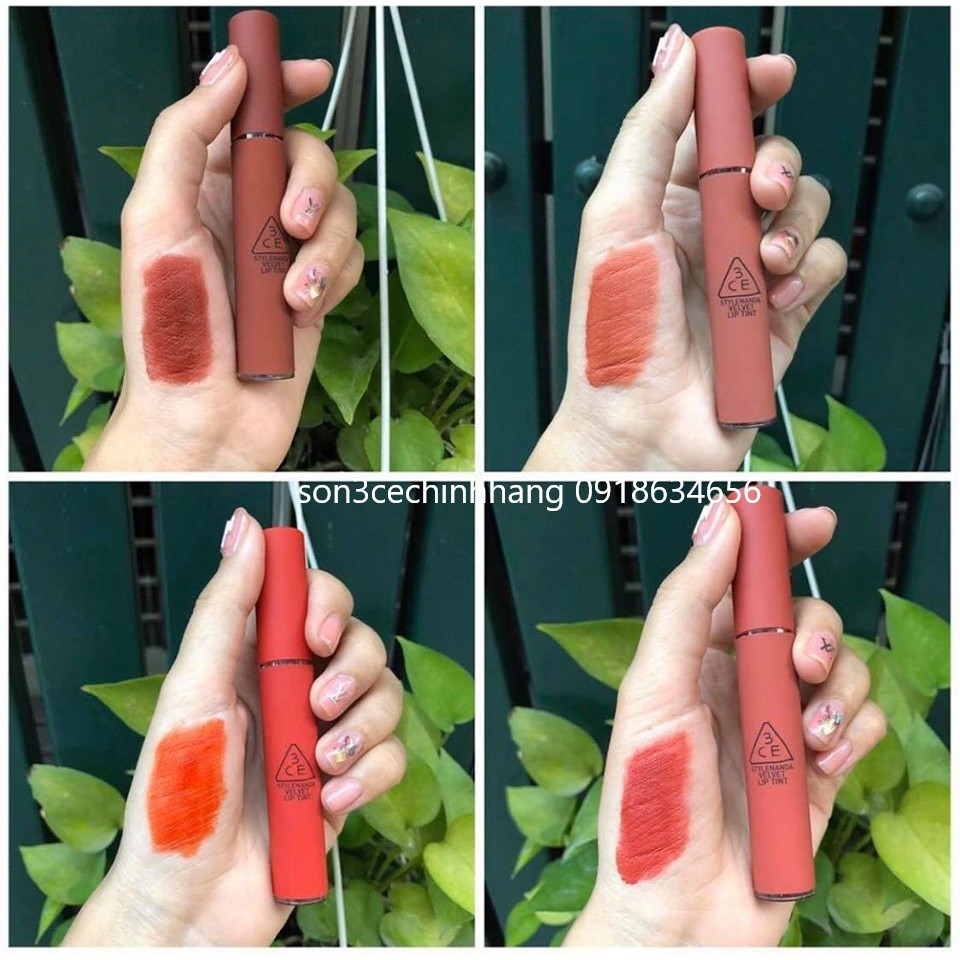 Son 3CE Velvet Lip Tint  (có sẵn 18 màu)