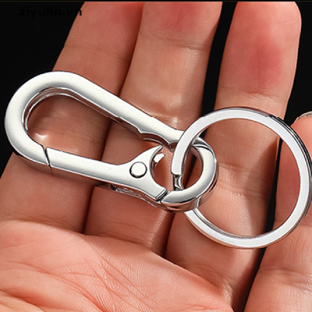 Móc Khóa Đeo Thắt Lưng Bằng Thép Không Gỉ Chống Thất Lạc Cho Nam