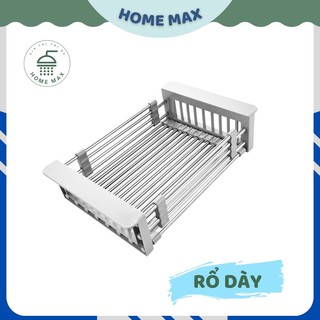 Rổ gác bồn rửa bát, loại dày, thanh lan to có thể điều chỉnh kích thước rất đa năng