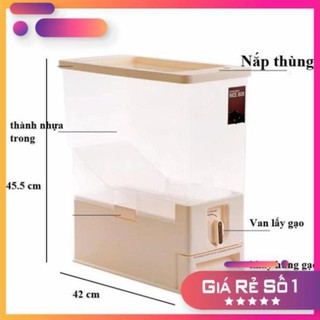 Thùng đựng gạo thông minh Tashuan TS3626B 10kg - vật dụng nhà bếp tiện lợi