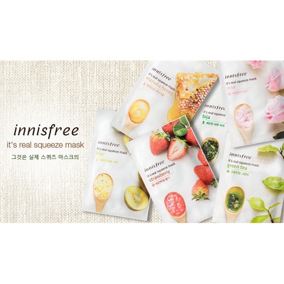 Mặt nạ giấy Innisfree Its real squeeze mask