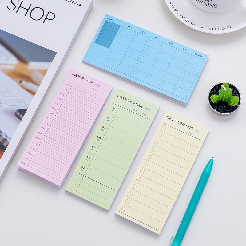 30 tờ giấy ghi chú việc cần làm Danh sách kế hoạch hàng ngày Sổ ghi nhớ Sticky Note Pad