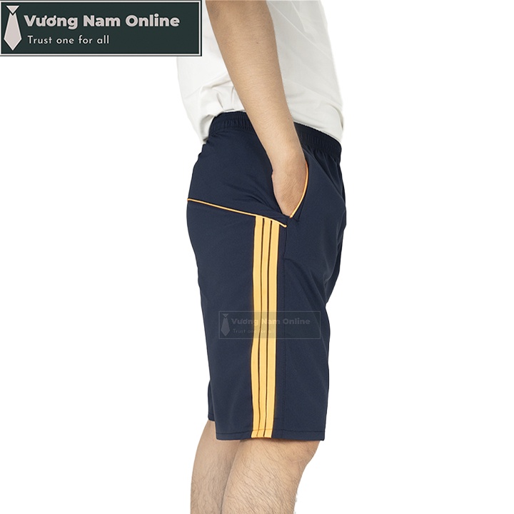 Quần đùi nam thể thao mặc nhà ngủ ống rộng vải dù đẹp có dây kéo khóa quần VN50G