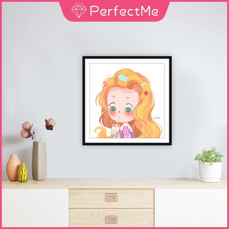 Bộ tranh đính đá 5D họa tiết hoạt hình công chúa Disney độc đáo kích thước 30x30cm