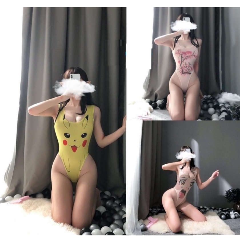 Bộ cosplay Bodysiut liền thân ✨ Bộ ngủ hóa trang nhiều hoạ tiết hình siêu yêu 319 ✨✨✨