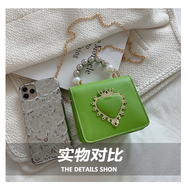 Túi Đeo JASMIN NOIR Chéo Da PU Phối Dây Xích Thời Trang