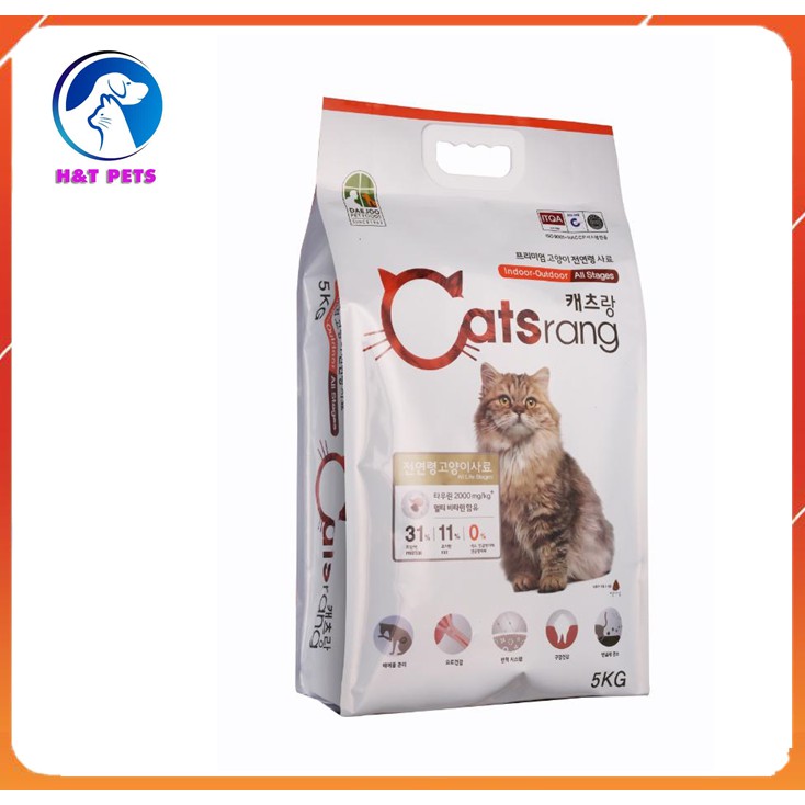 [ĐỔ SỈ] 5kg thức ăn khô cho mèo catsrang bao công ty DATE MỚI