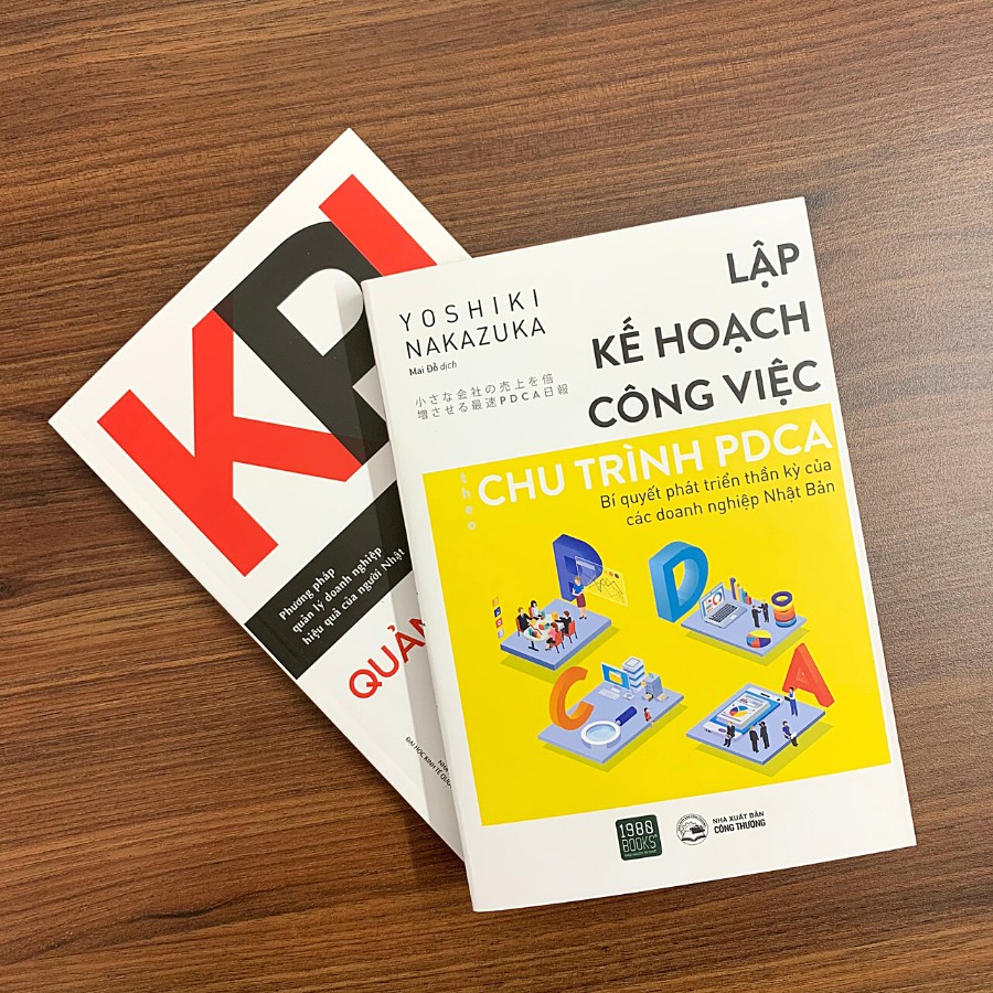 Sách - Combo 3 cuốn OKR + KPI + Lập Kế Hoạch Công Việc Theo Chu Trình PDCA - 1980Books