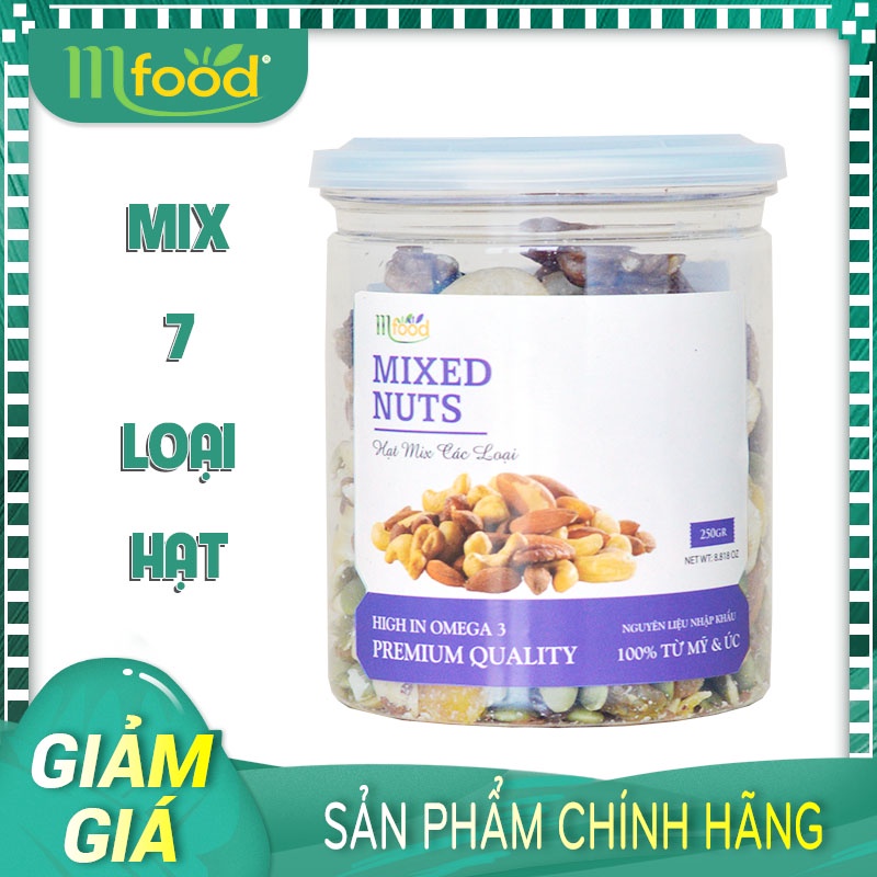 HẠT DINH DƯỠNG MIX 7 MFOOD VỊ ĐÓNG HỘP 250G