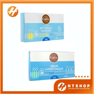 Nước Muối Sinh Lý Gifrer Hộp 20 Ống Giảm Ngạt Mũi Mũi Vệ Sinh Mũi Họng - Pháp